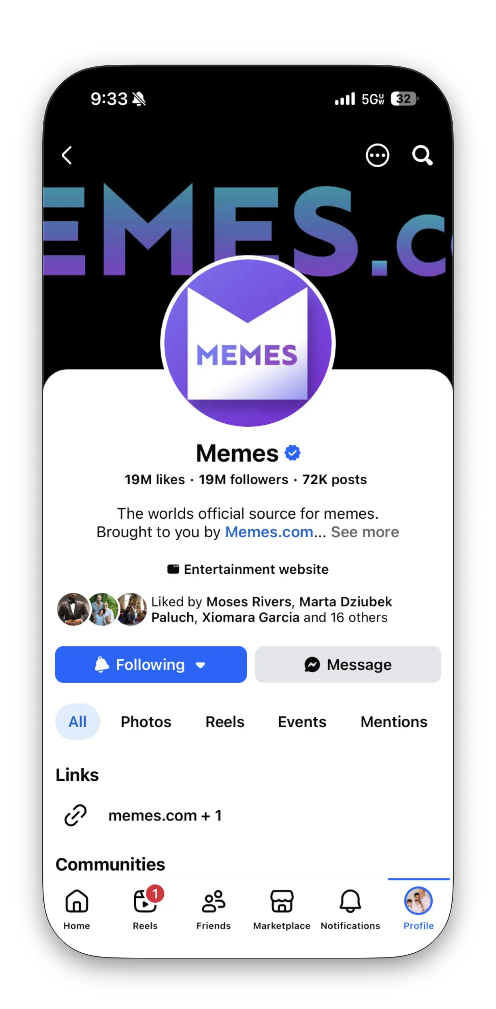 Memes profile