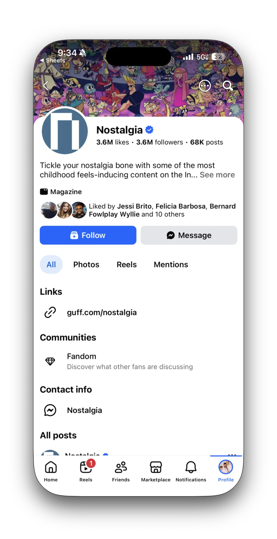 Nostalgia profile