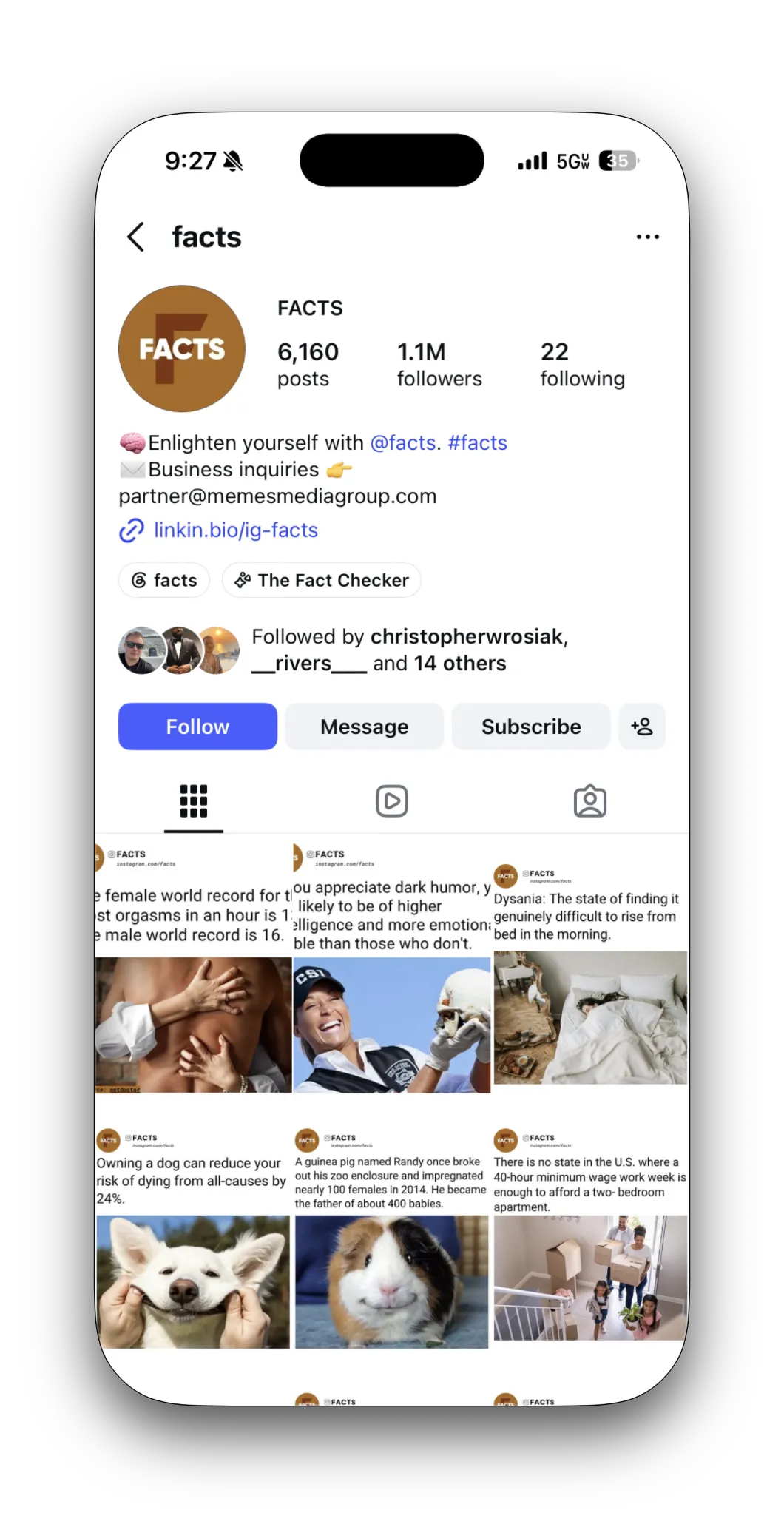 Facts profile