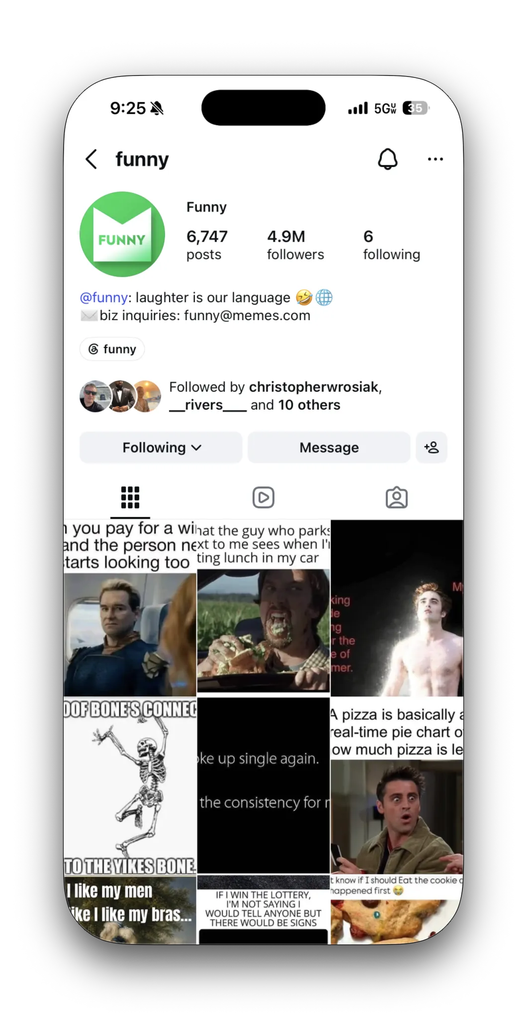 Funny profile