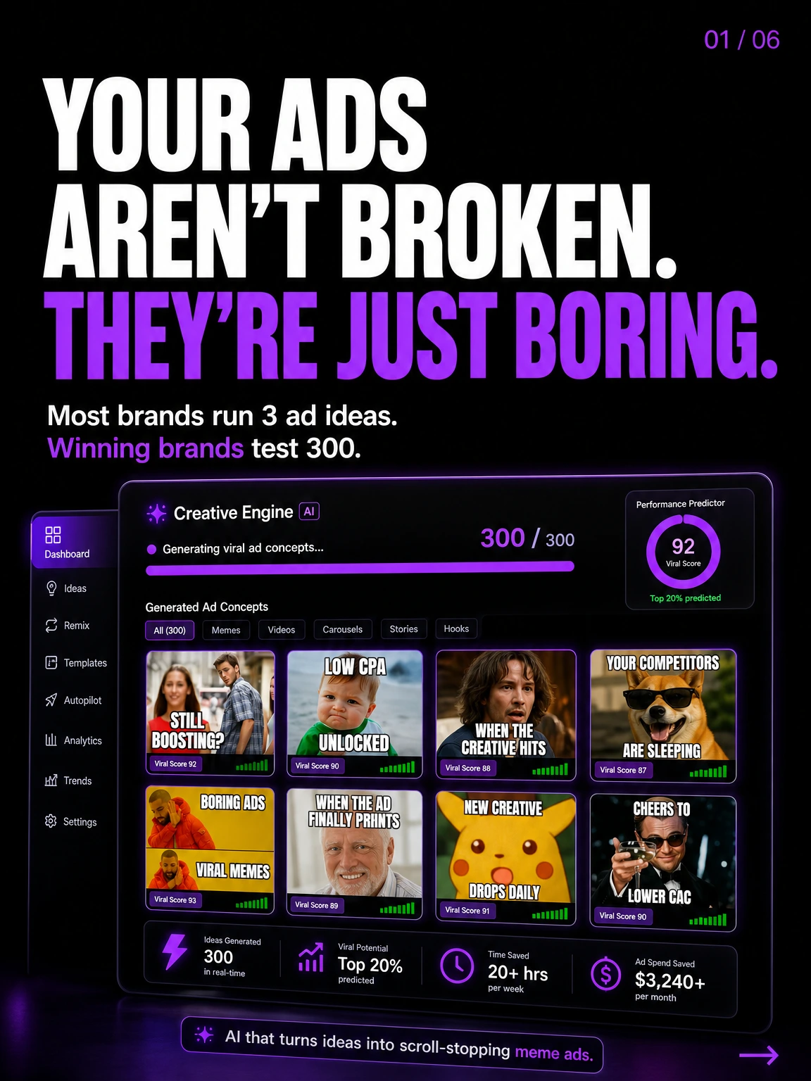 Your ads aren't broken — they're just boring. — slide 1 of 6