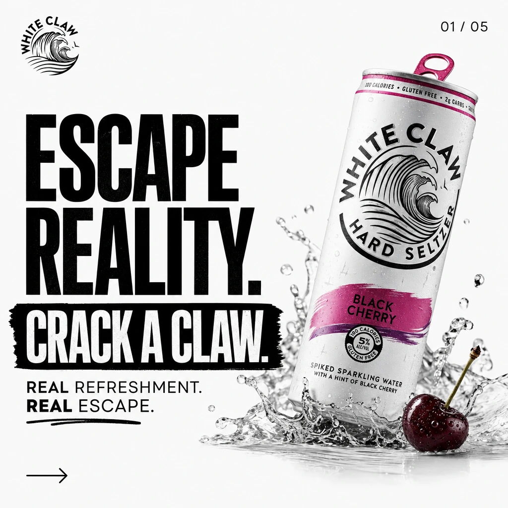 Escape reality. Crack a Claw. — slide 1 of 5